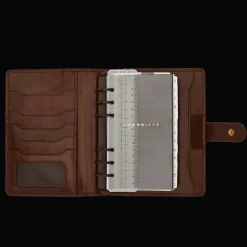 Agenda in pelle con interno ricaricabile-The Bridge New