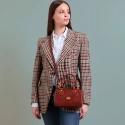 Bauletto in pelle con tracolla removibile-The Bridge Online
