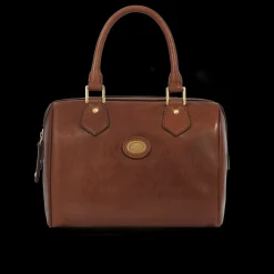 Bauletto in pelle con tracolla removibile-The Bridge Sale