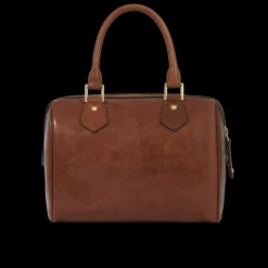 Bauletto in pelle con tracolla removibile-The Bridge Sale