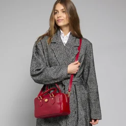 Bauletto in pelle con tracolla removibile-The Bridge Online