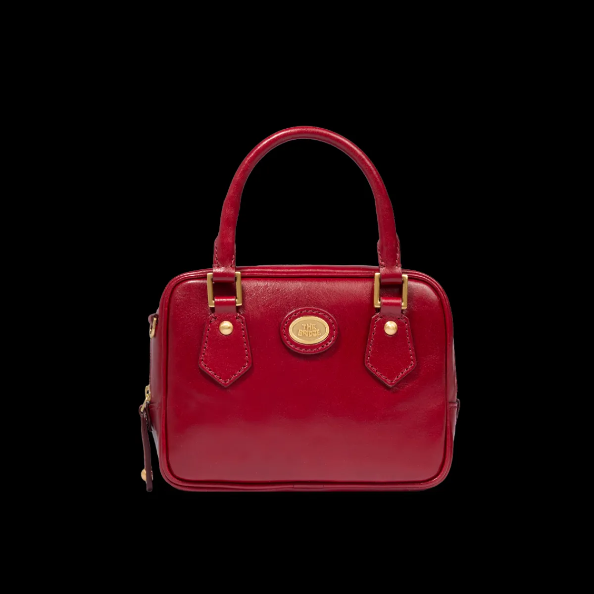 Bauletto in pelle con tracolla removibile-The Bridge Sale