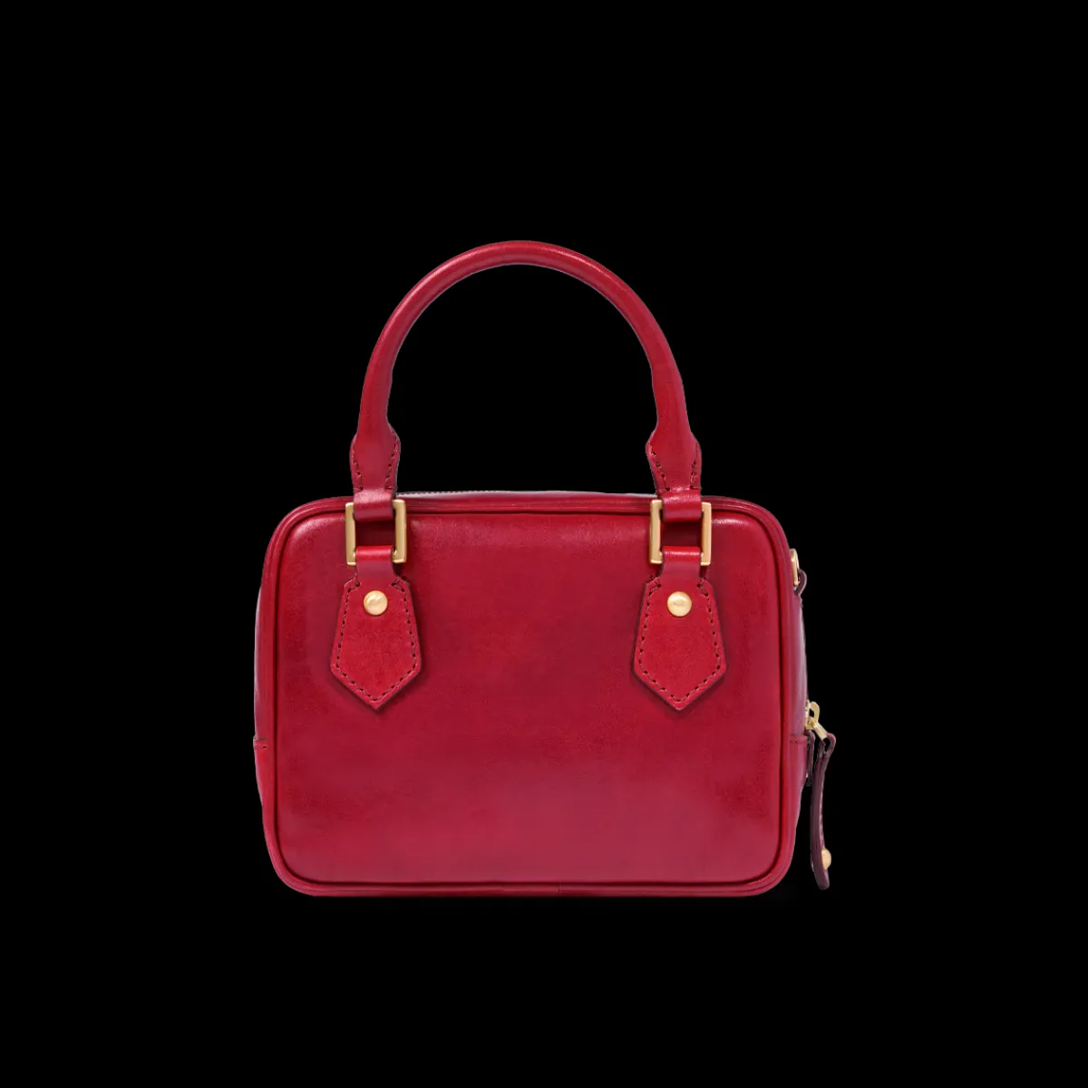 Bauletto in pelle con tracolla removibile-The Bridge Sale