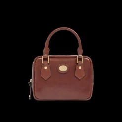 Bauletto in pelle con tracolla removibile-The Bridge Outlet