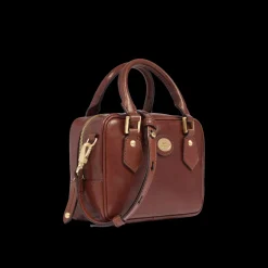 Bauletto in pelle con tracolla removibile-The Bridge Outlet