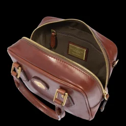 Bauletto in pelle con tracolla removibile-The Bridge Outlet