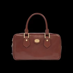 Bauletto in pelle con tracolla removibile-The Bridge New