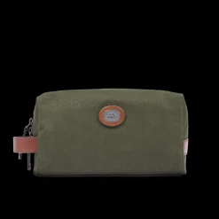 Beauty case in pelle e tessuto-The Bridge