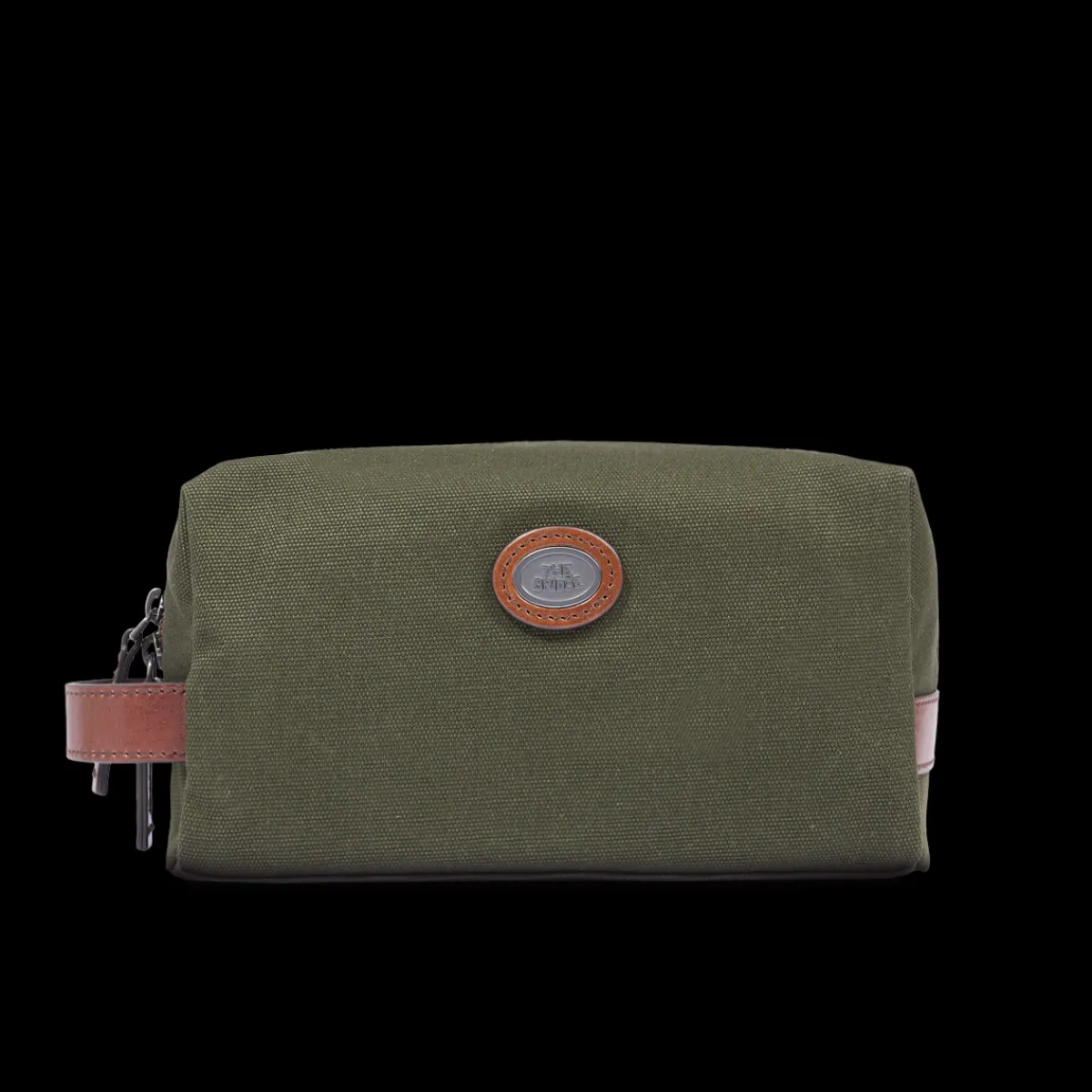 Beauty case in pelle e tessuto-The Bridge