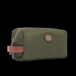Beauty case in pelle e tessuto-The Bridge