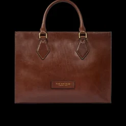 Borsa a mano in pelle con tracolla removibile-The Bridge New