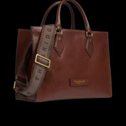 Borsa a mano in pelle con tracolla removibile-The Bridge New