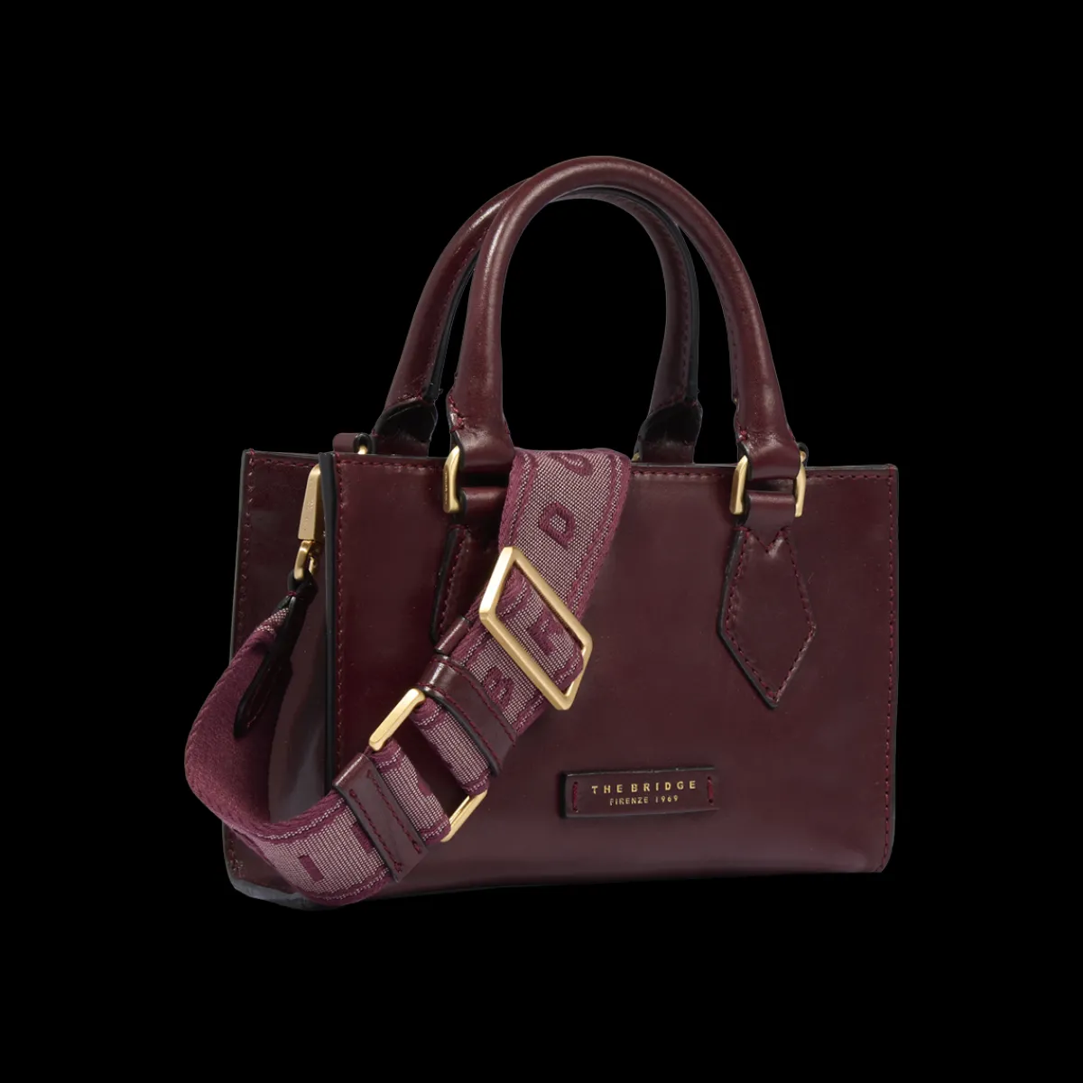 Borsa a mano in pelle con tracolla removibile-The Bridge Hot