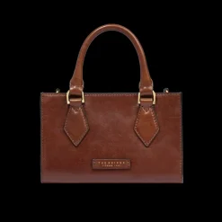 Borsa a mano in pelle con tracolla removibile-The Bridge Discount