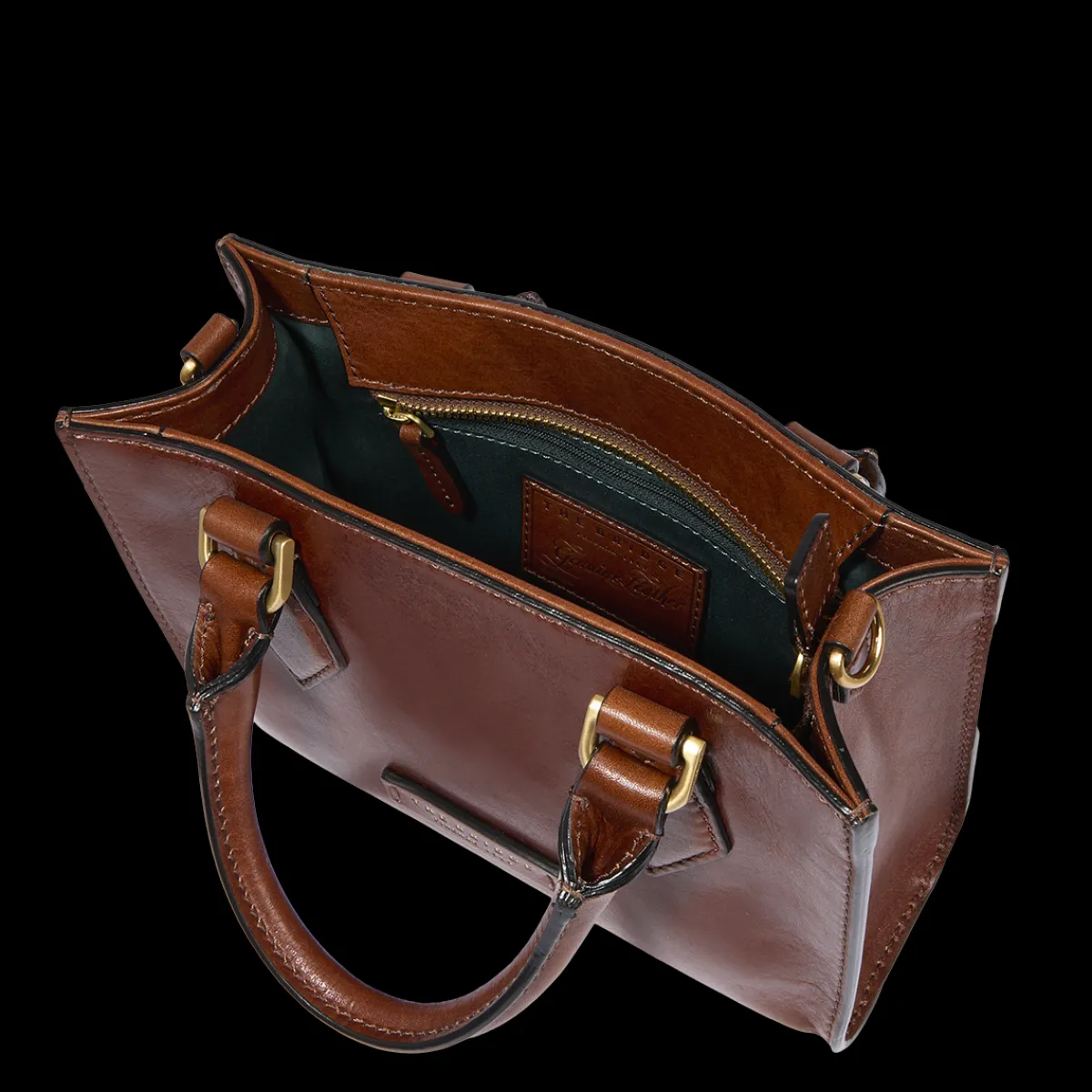 Borsa a mano in pelle con tracolla removibile-The Bridge Discount