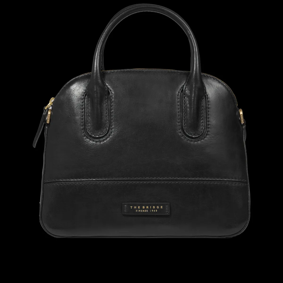 Borsa a mano in pelle con tracolla removibile-The Bridge Online