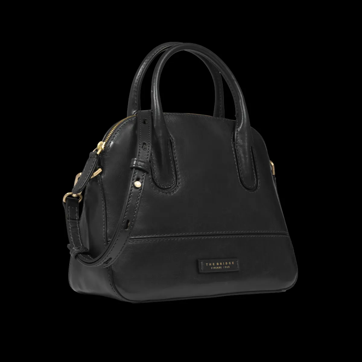 Borsa a mano in pelle con tracolla removibile-The Bridge Online