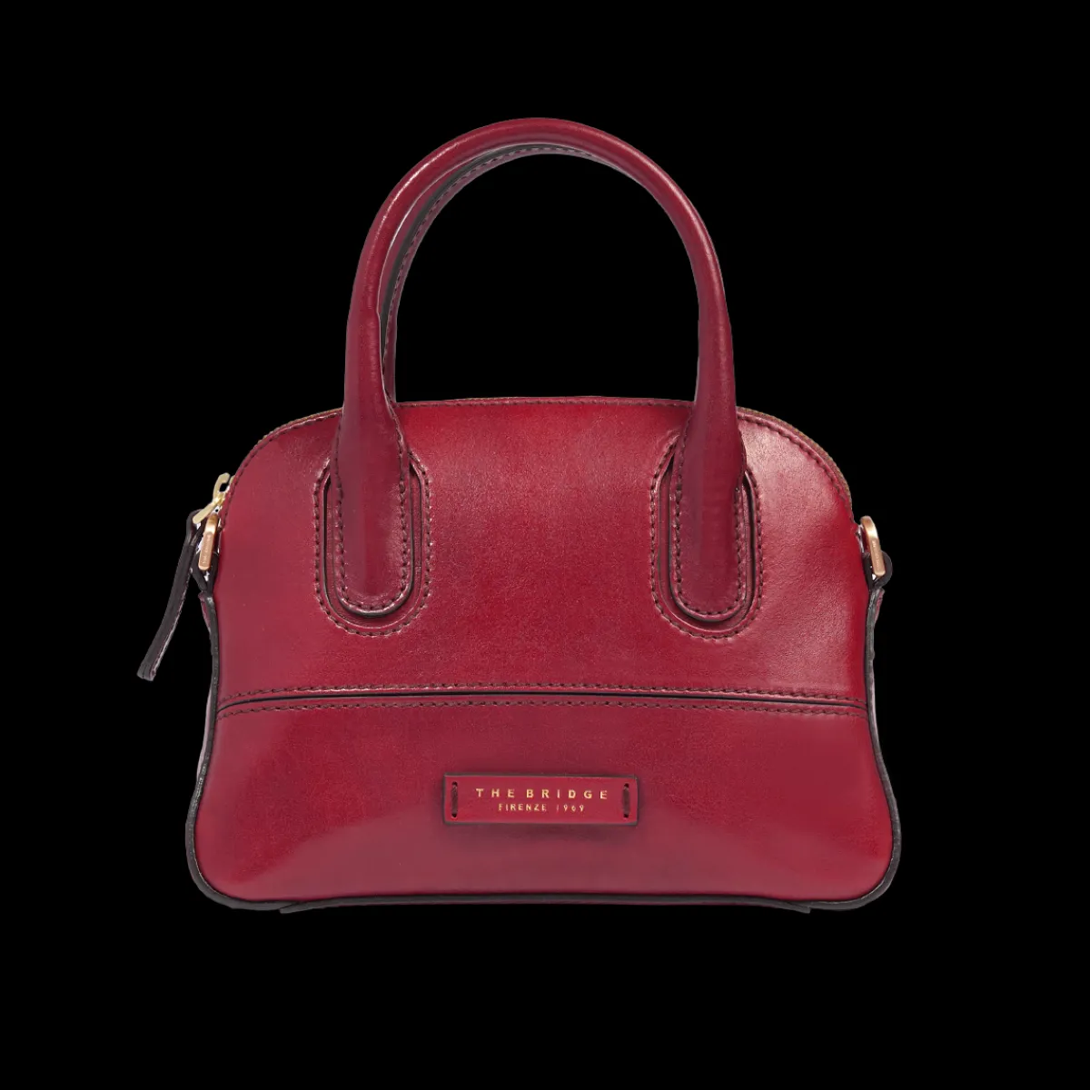 Borsa a mano in pelle con tracolla removibile-The Bridge New