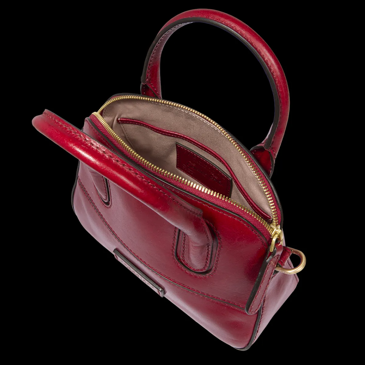 Borsa a mano in pelle con tracolla removibile-The Bridge New