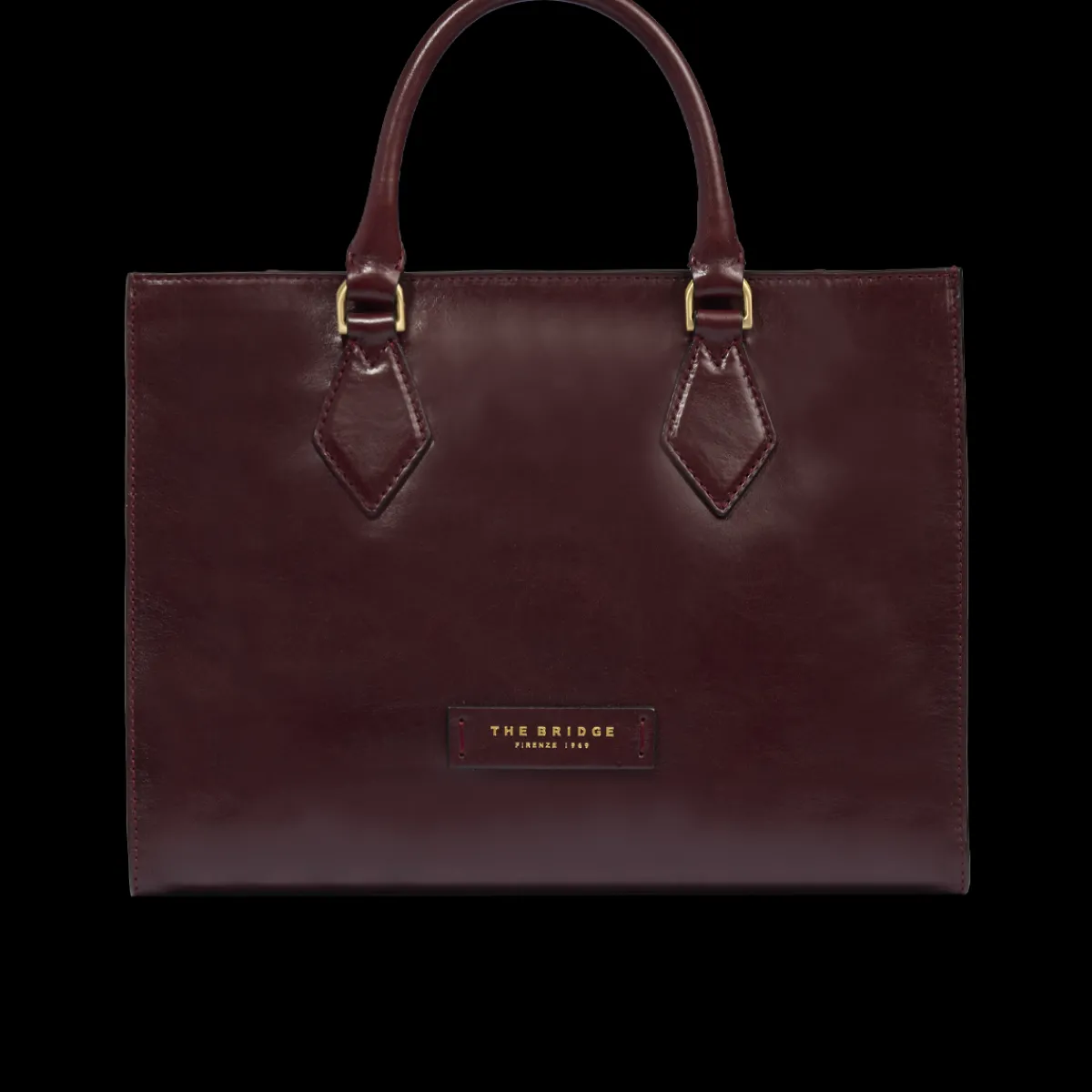 Borsa a mano in pelle con tracolla removibile-The Bridge Sale
