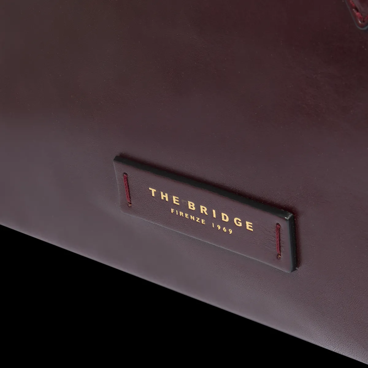 Borsa a mano in pelle con tracolla removibile-The Bridge Sale