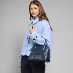 Borsa a mano in pelle con tracolla removibile-The Bridge Outlet