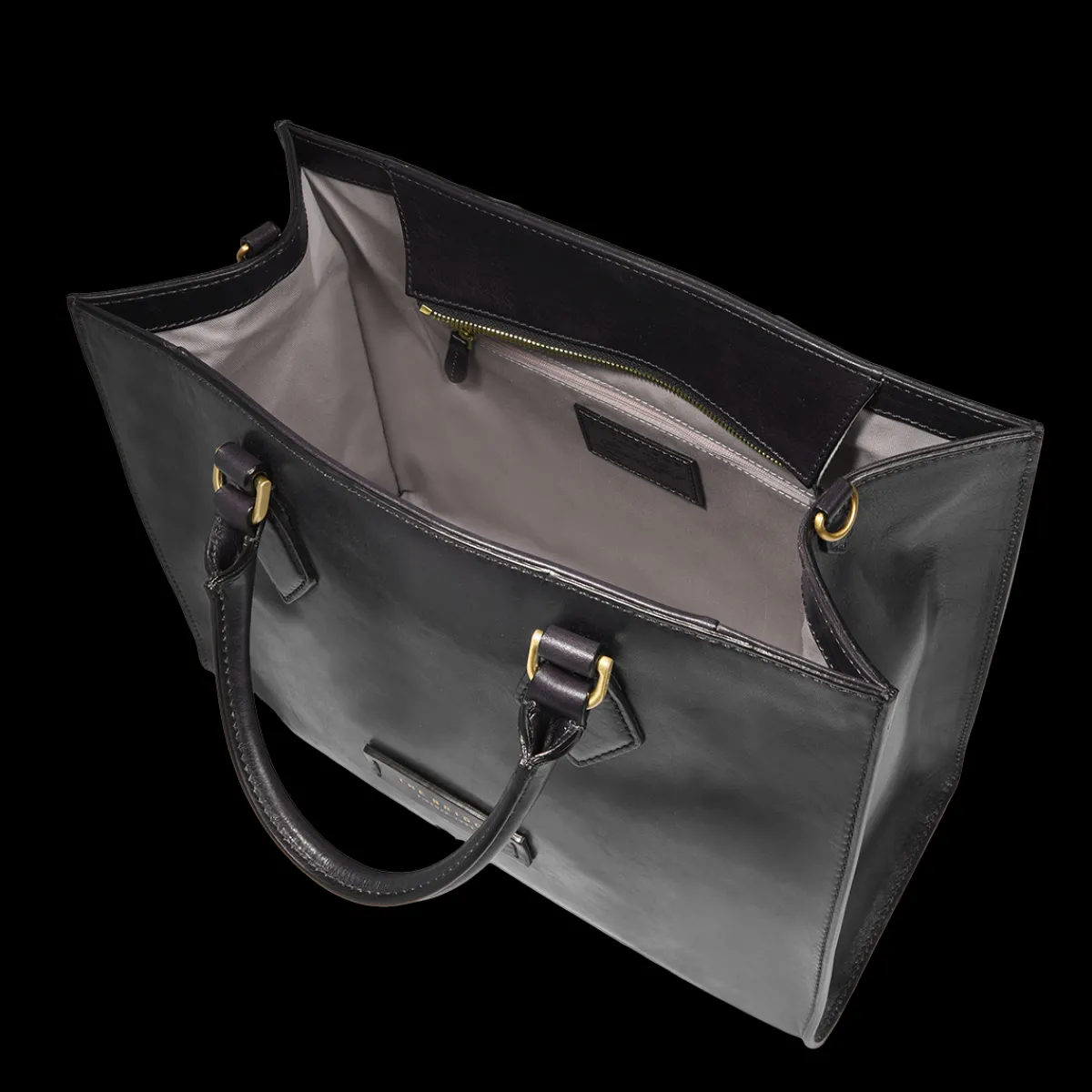 Borsa a mano in pelle con tracolla removibile-The Bridge New
