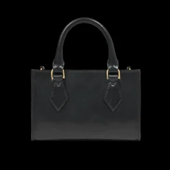 Borsa a mano in pelle con tracolla removibile-The Bridge Online