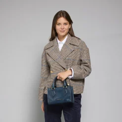 Borsa a mano in pelle con tracolla removibile-The Bridge Sale