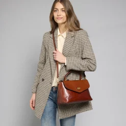 Borsa a mano pelle con tracolla removibile-The Bridge Discount