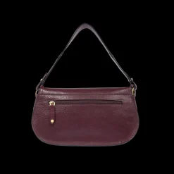 Borsa a spalla in pelle grande con patta frontale-The Bridge Sale