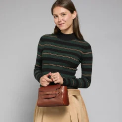 Borsa pelle donna con tracolla removibile-The Bridge Best