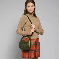 Borsa pelle donna piccola con tracolla removibile-The Bridge New