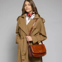 Borsa pelle tracolla a scomparti-The Bridge Discount