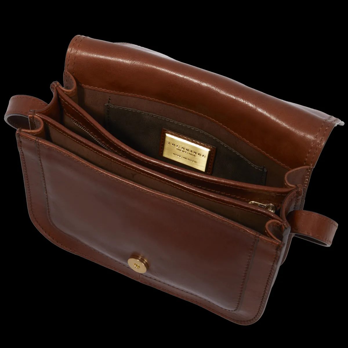 Borsa pelle tracolla a scomparti-The Bridge New