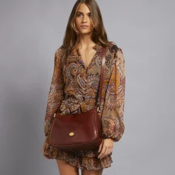 Borsa pelle tracolla e zip-The Bridge Outlet