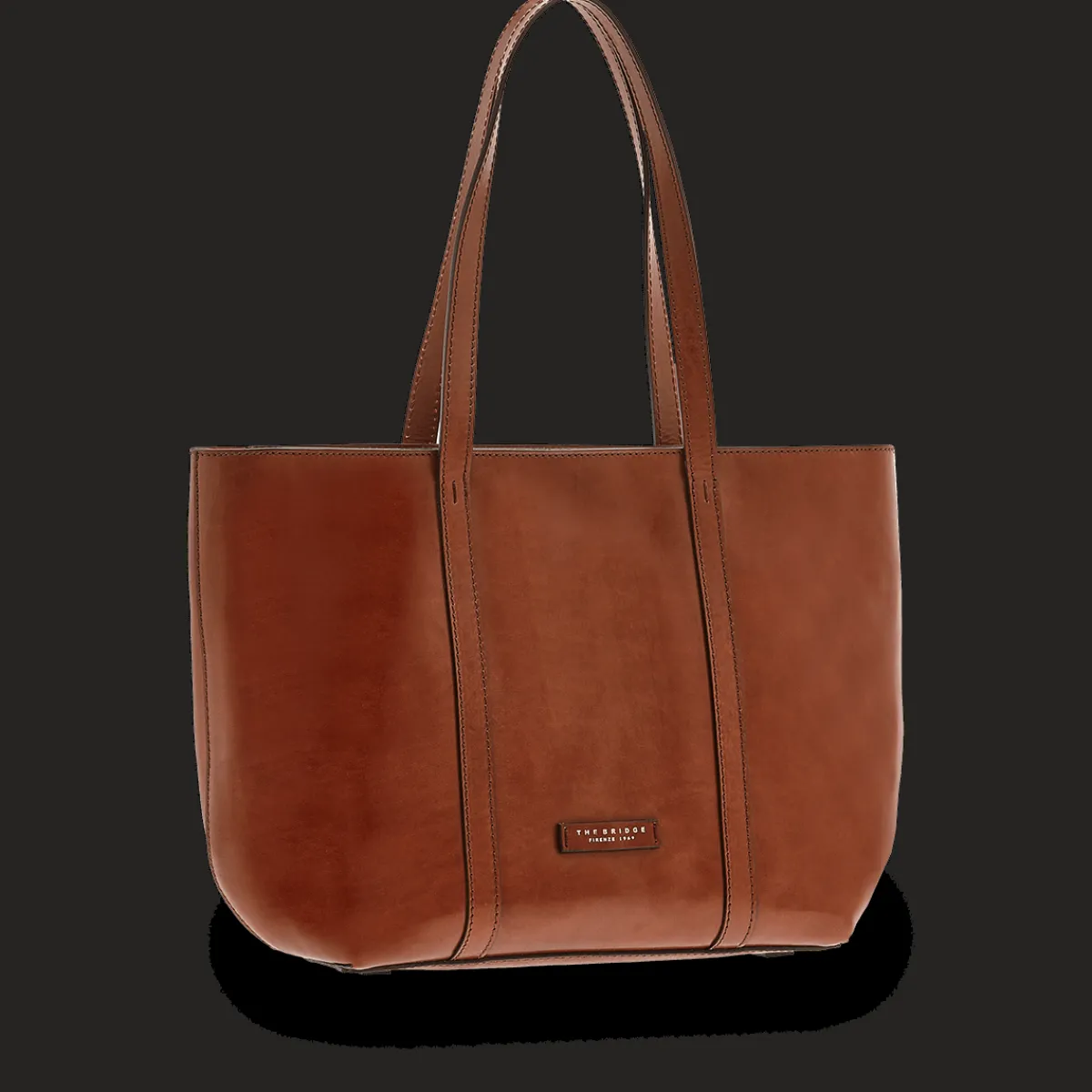 Borsa shopper pelle chiusa con zip-The Bridge Hot