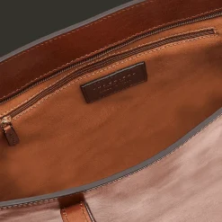 Borsa shopper pelle chiusa con zip-The Bridge Hot