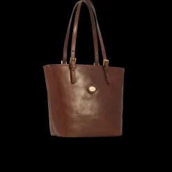 Borsa shopper pelle donna con zip-The Bridge Outlet