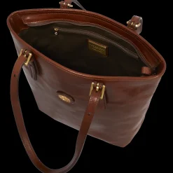 Borsa shopper pelle donna con zip-The Bridge Outlet