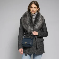 Borsa tracolla in pelle a scomparti small size-The Bridge Clearance