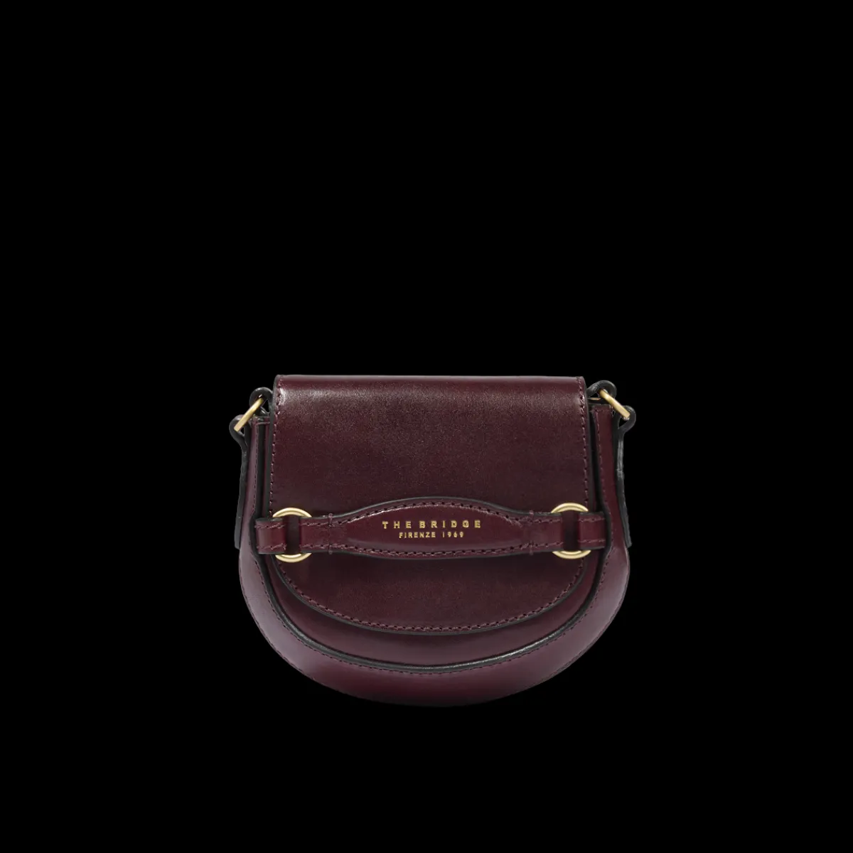 Borsa tracolla in pelle compatta-The Bridge Discount