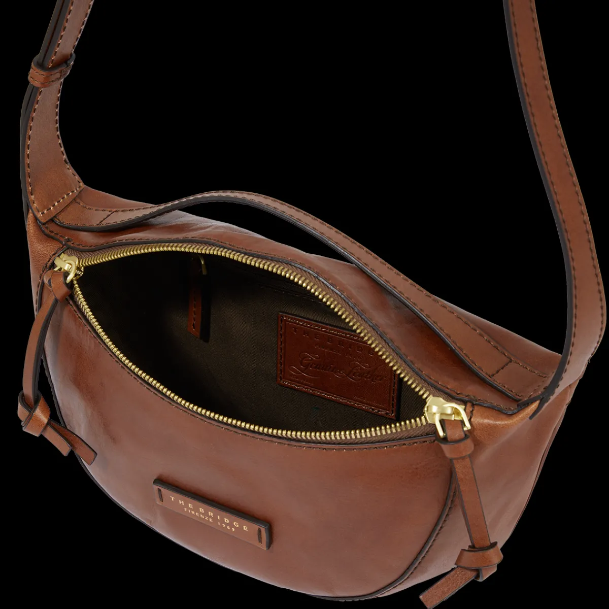 Borsa tracolla in pelle morbida smal size-The Bridge Sale