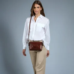 Borsa tracolla pelle chiusa con zip-The Bridge Online