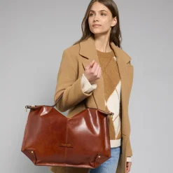 Borsa tracolla pelle chiusa con zip taglia l-The Bridge Best