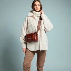 Borsa tracolla pelle chiusa con zip taglia s-The Bridge Sale