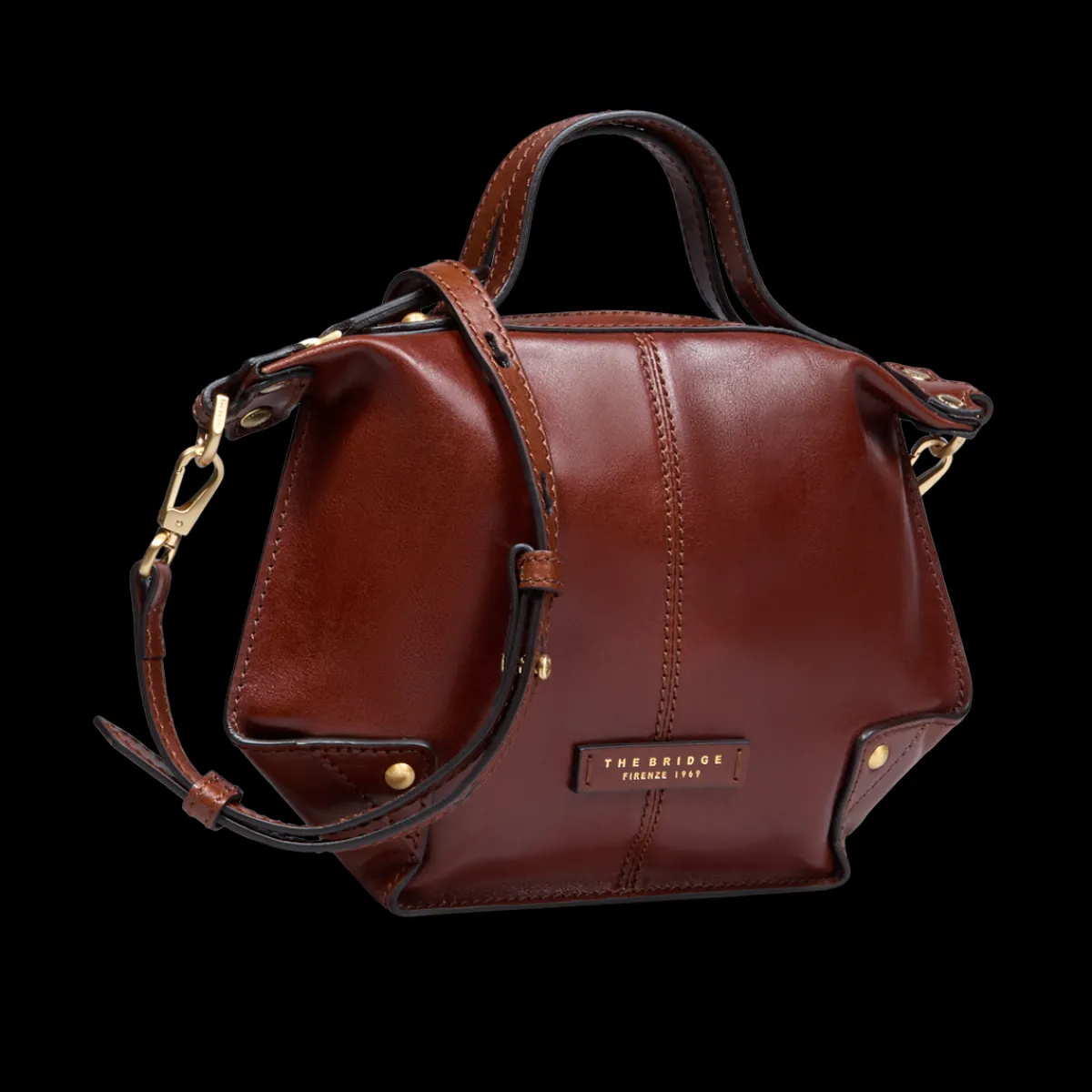 Borsa tracolla pelle chiusa con zip taglia s-The Bridge Clearance