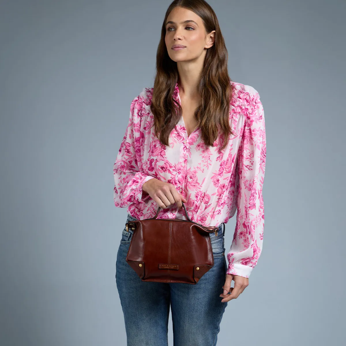 Borsa tracolla pelle chiusa con zip taglia s-The Bridge Clearance