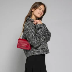 Borsa tracolla pelle con catena-The Bridge Online