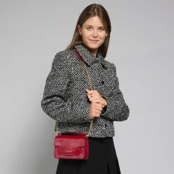 Borsa tracolla pelle con catena-The Bridge Online
